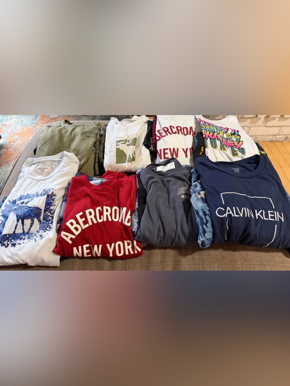 Large lot of boys mix brand clothing